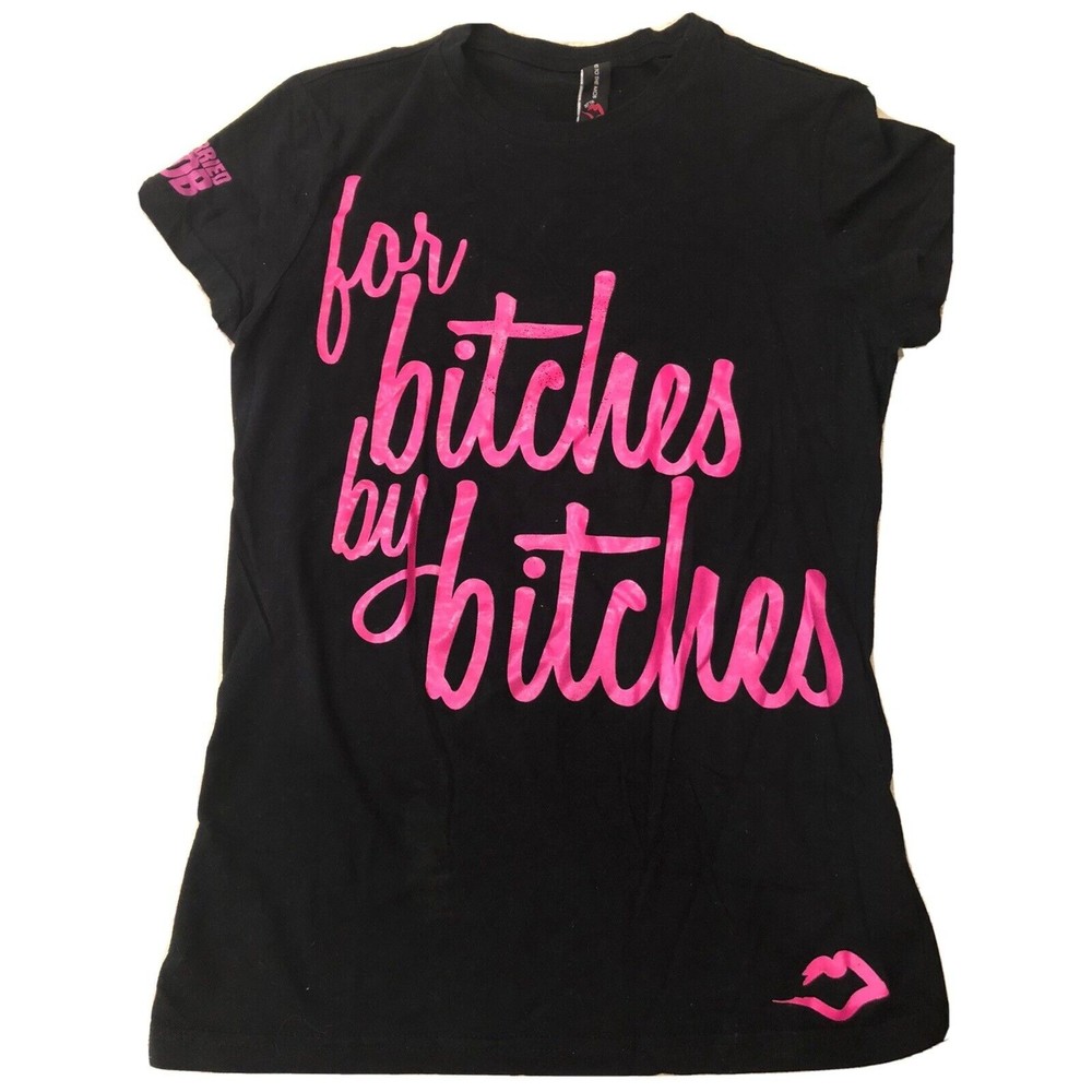 Married To The Mob Womens T shirt “For Bitches By Bitches” Size Small